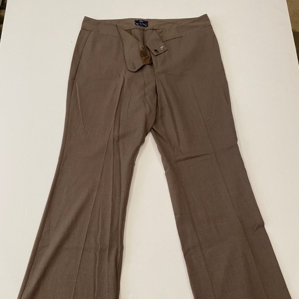 GAP "Hadley" brown flare dress pant 12R